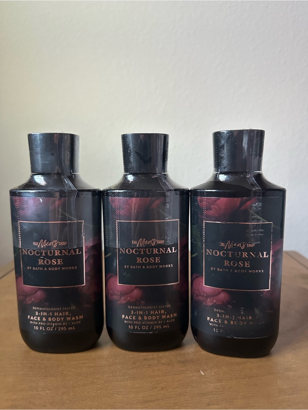 X3 Bath & Body Works Nocturnal Rose 3 in 1 Wash NEW